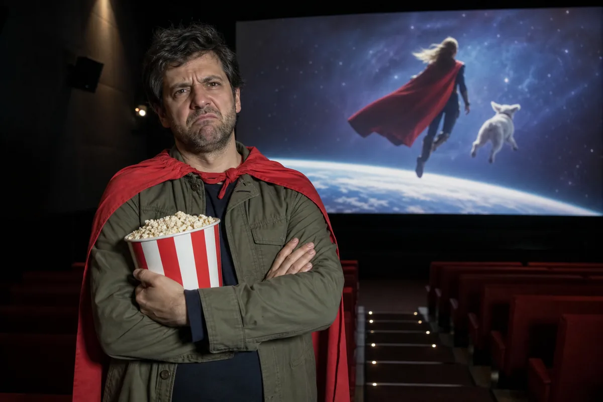 Spectateur agacé devant une aventure spatiale inspirée de Supergirl